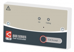 NC943B - Single zone call controller c/w PSU, accept button, relay and on-board rechargeable battery